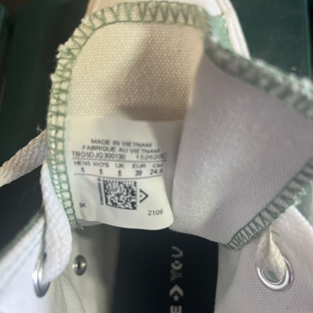 Converse womens Sage green and Yellow High-Tops - Picture 5 of 5
